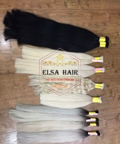 Wavy bulk hair extension