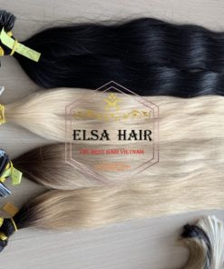 Tape hair straight blonde color 6