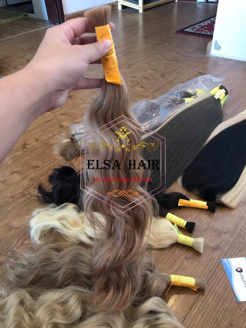 Bulk hair wavy highest quality and beautiful color full ends 5 Bulk hair wavy highest quality and beautiful color full ends - Image 5