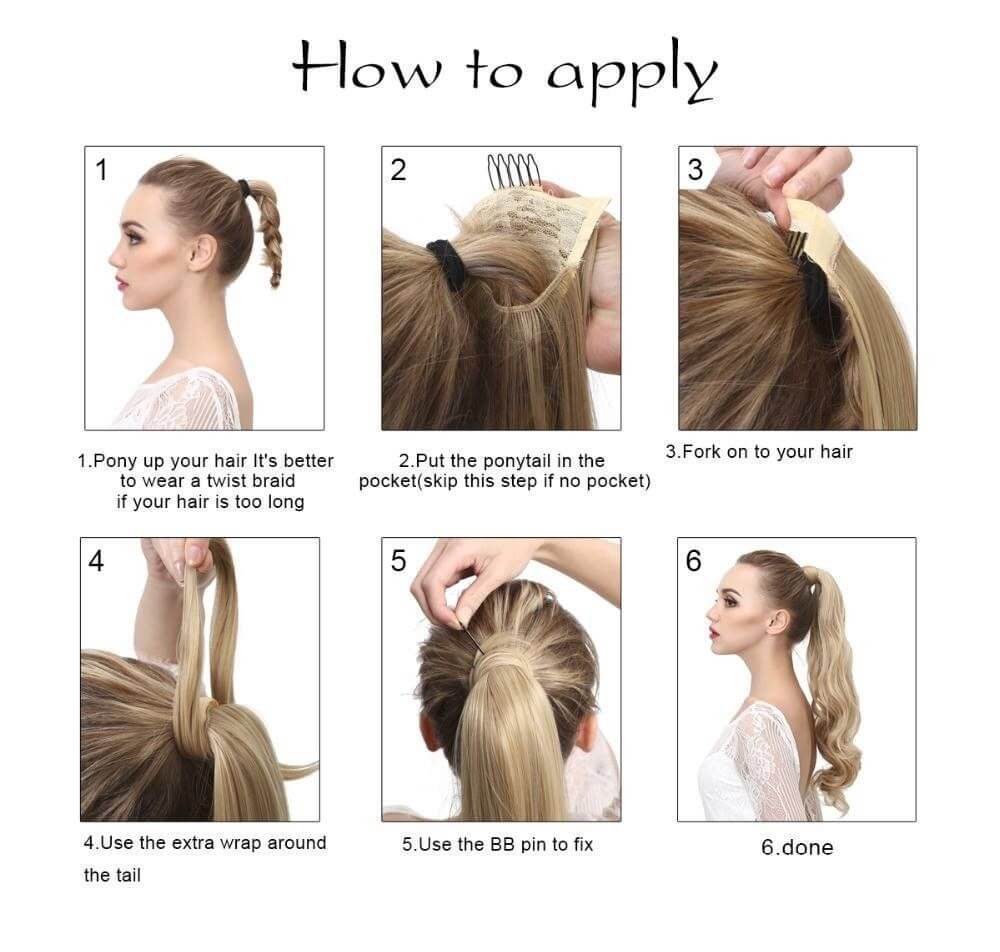 How to apply ponytail extensions at Elsa Hair 4 How to apply ponytail extensions at Elsa Hair 3
