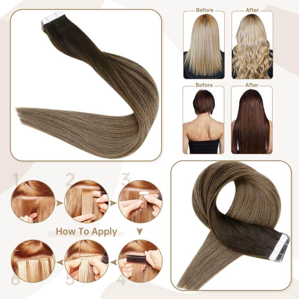 Elsa Hair The Best Tape-In Hair Extensions 6 Elsa Hair The Best Tape-In Hair Extensions 5