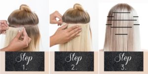 How to put in clip-in human hair extensions 5