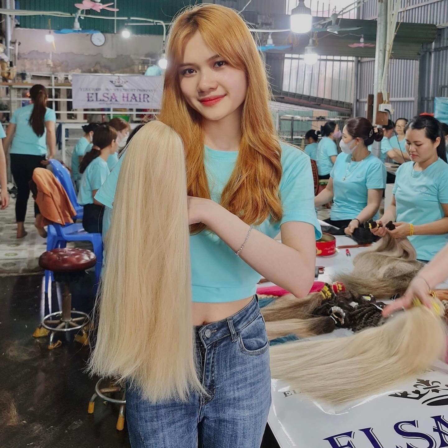 Công ty sản xuất tóc nối xuất khẩu Elsahair - Elsahair Việt Nam 167