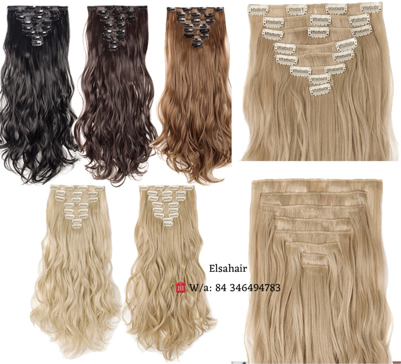 Variety of Clip-in Hair 1 Variety of Clip-in Hair
