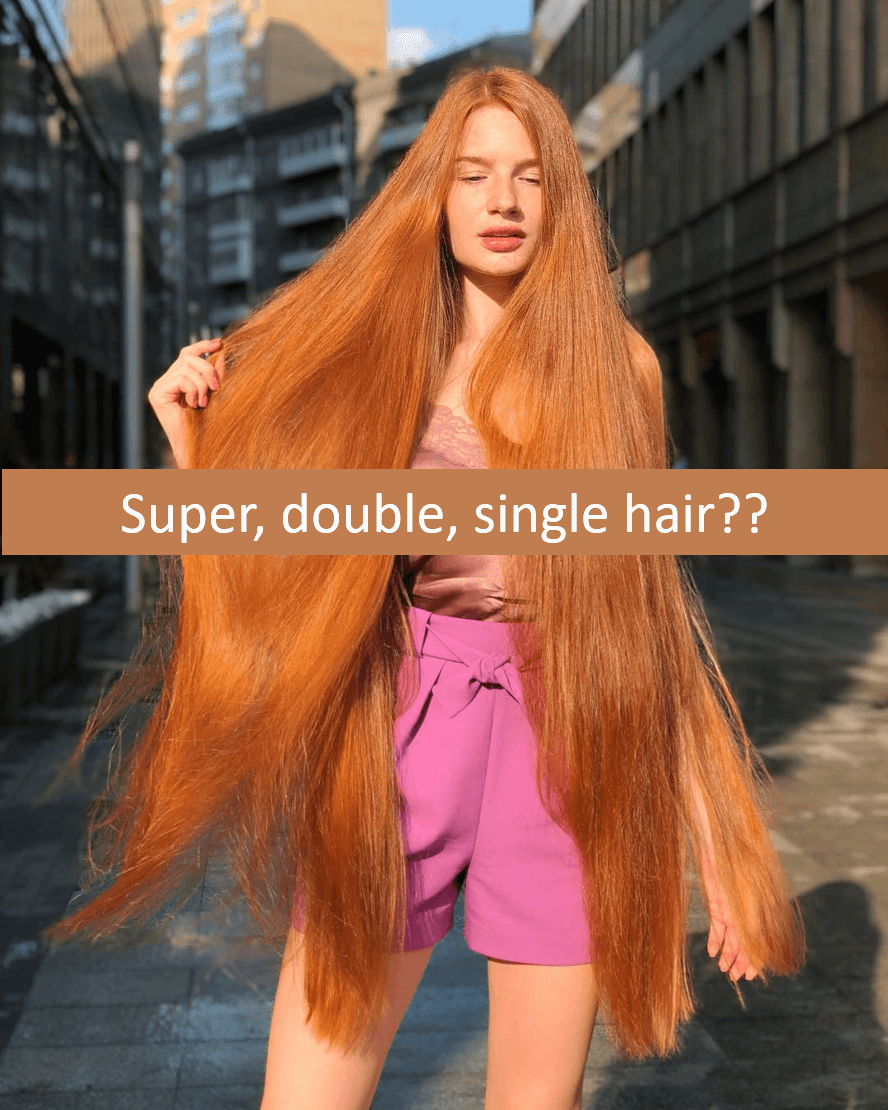 How to differentiate Single Drawn, Double Drawn and Super Drawn hair? 19