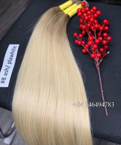 Bulk Hair - #8ash / PlaWhite (Top 10cm)