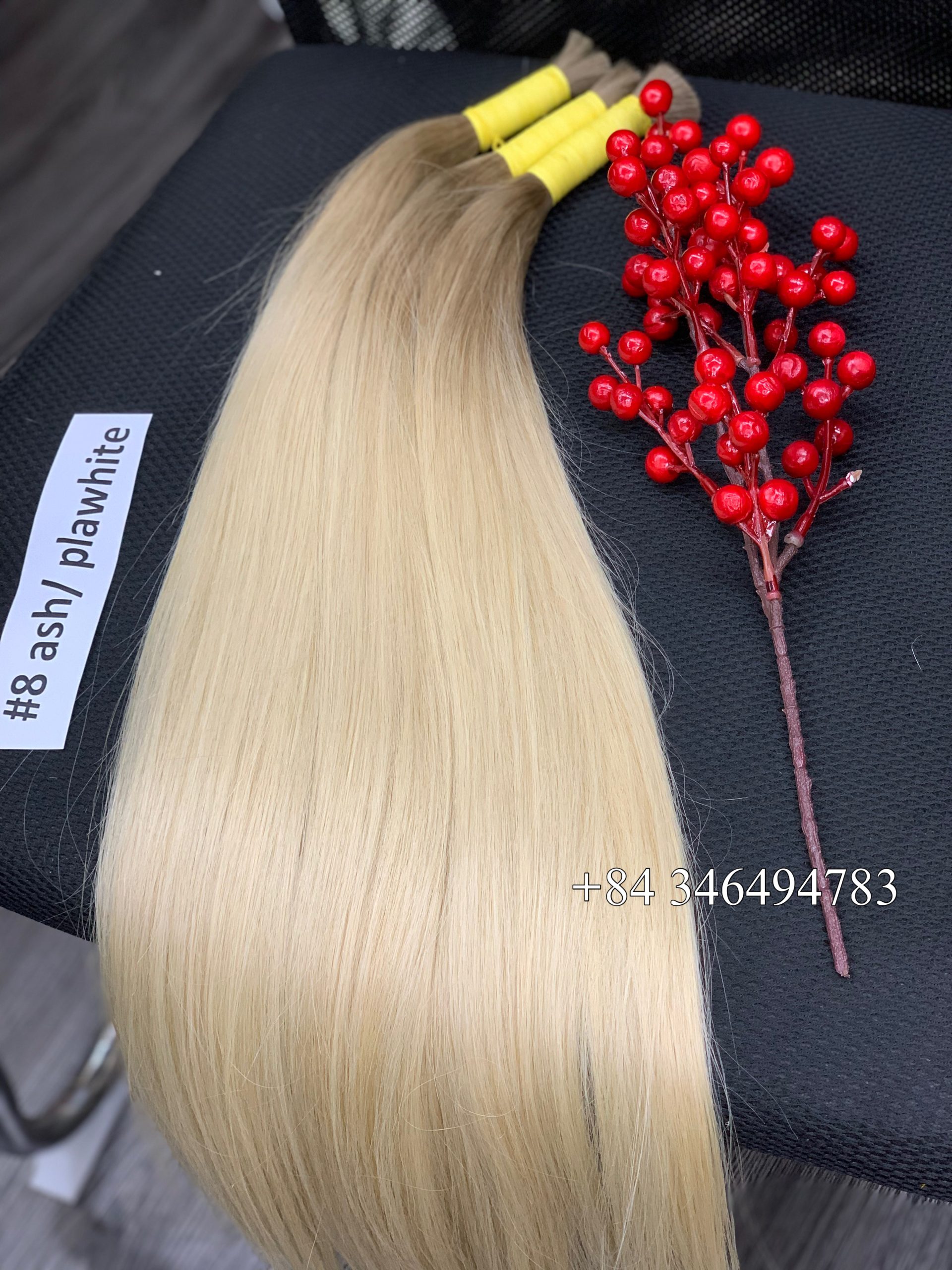 Bulk Hair - #8ash / PlaWhite (Top 10cm) 1 Bulk Hair - #8ash / PlaWhite (Top 10cm)