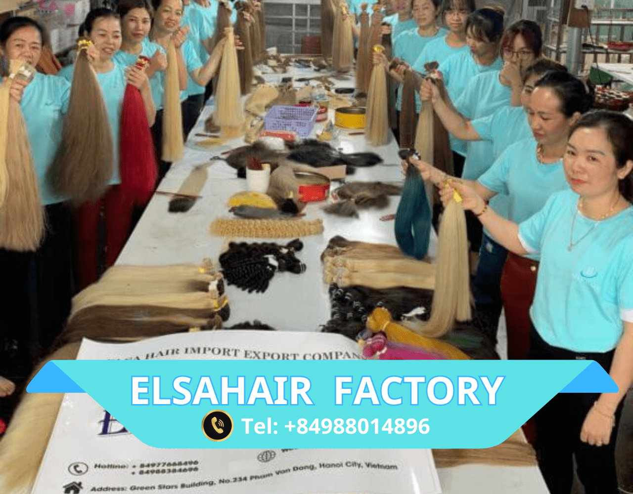 ElsaHair prides itself as the leading hair extension supplierfactory in Vietnam.